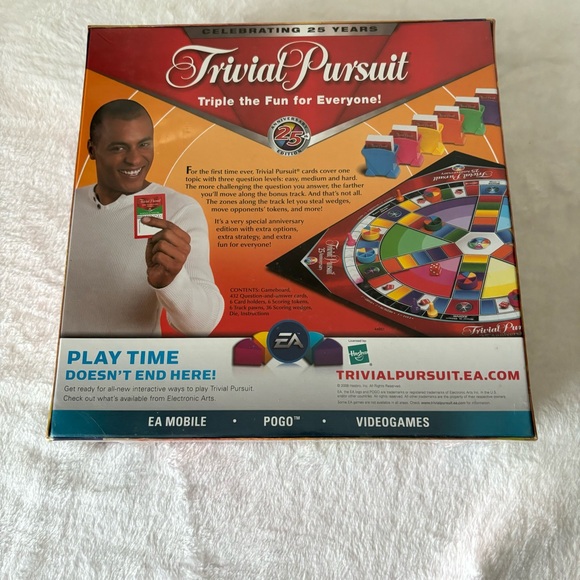 Trivial Pursuit 25th Anniversary Edition Board Game Sealed NIB - Picture 5 of 6